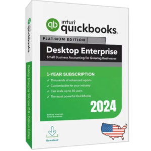 intuit quickbooks desktop enterprise platinum 2024 | 10 users 12 months subscription