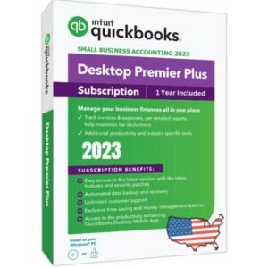 intuit quickbooks desktop premier plus 2023 | 1 user 12 months subscription
